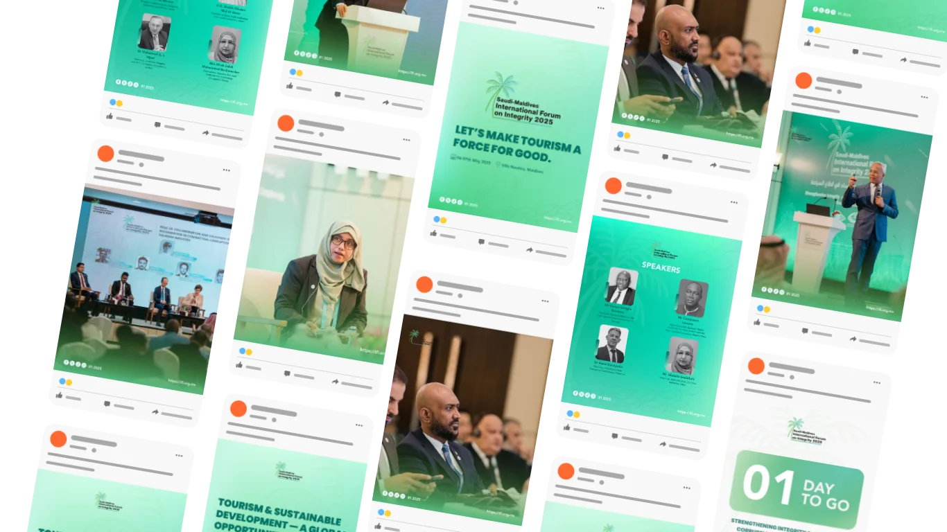 Saudi–Maldives International Forum on Integrity 2025 creative direction